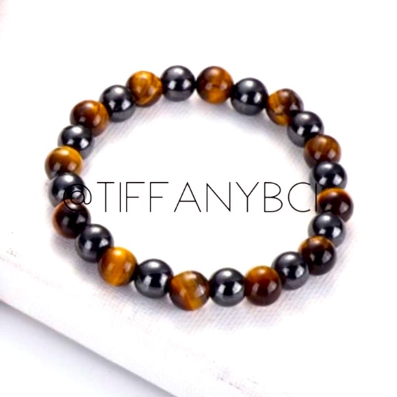 Hematite Tiger Eye Bracelet - Picture 2 of 9